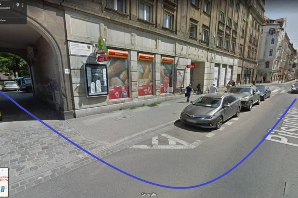 Pilsudskiego 80 - 4 Minuty Do Dworca Glownego Pkp Wroclaw Bagian luar foto
